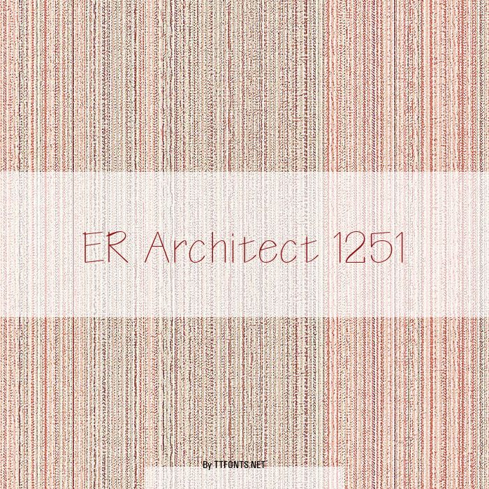 ER Architect 1251 example